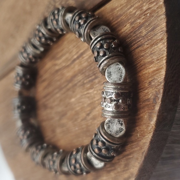 B2305 sterling silver archaic nugget bracelet medieval‎ - Picture 1 of 2